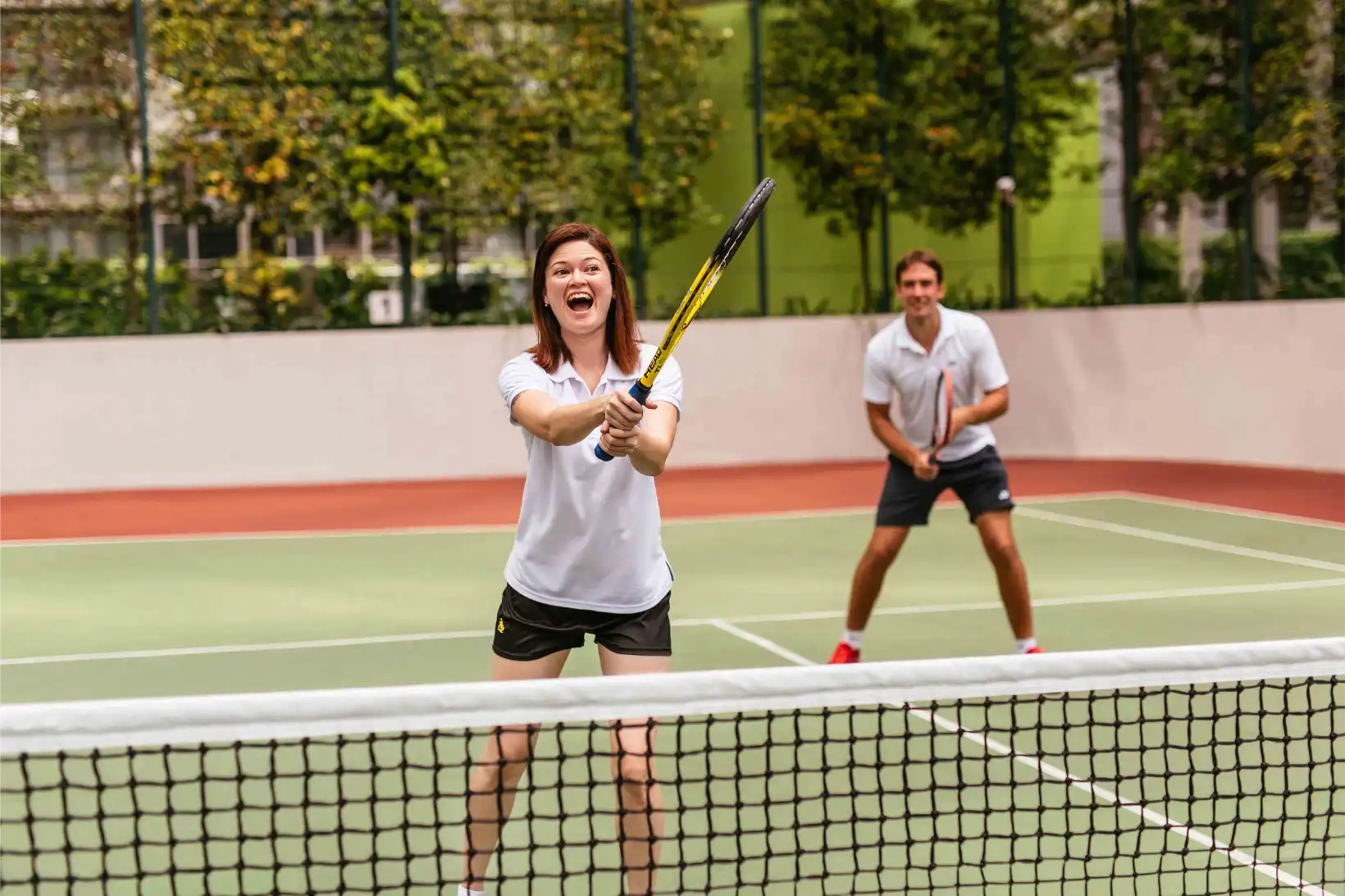 Tennis court at Aurealis serviced residence