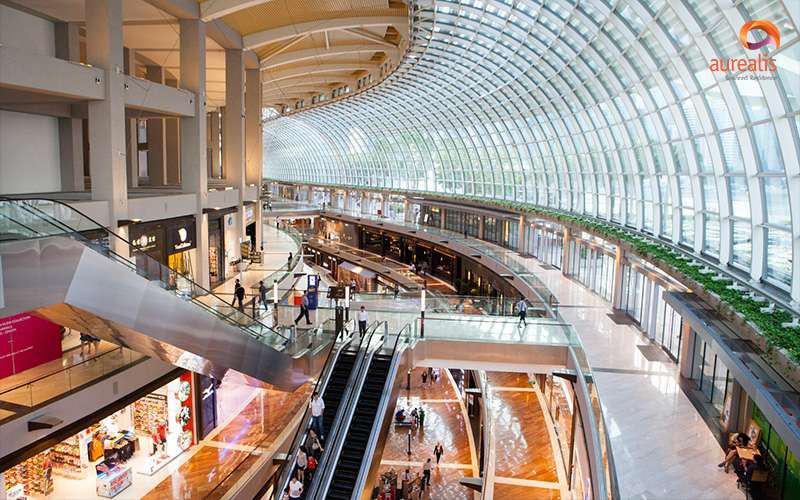 Modern amenities in SIngapore mall