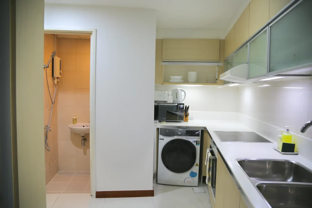 Kitchen area in Aurealis serviced apartments