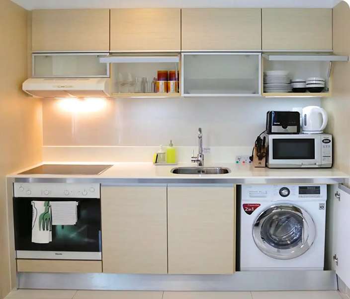 full kitchen aurealis serviced