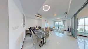 Two bedroom bayview suite dining area at Marina Bay Singapore