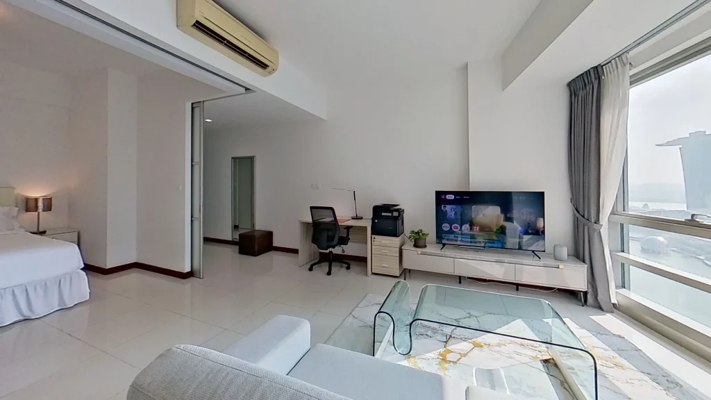 Marina Bay serviced apartment with city views
