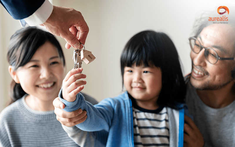 Committing to a long-term stay in a new home.